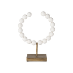 DecorWhite Beaded Broken Sphere - 2 Sizes - Dekor Butik