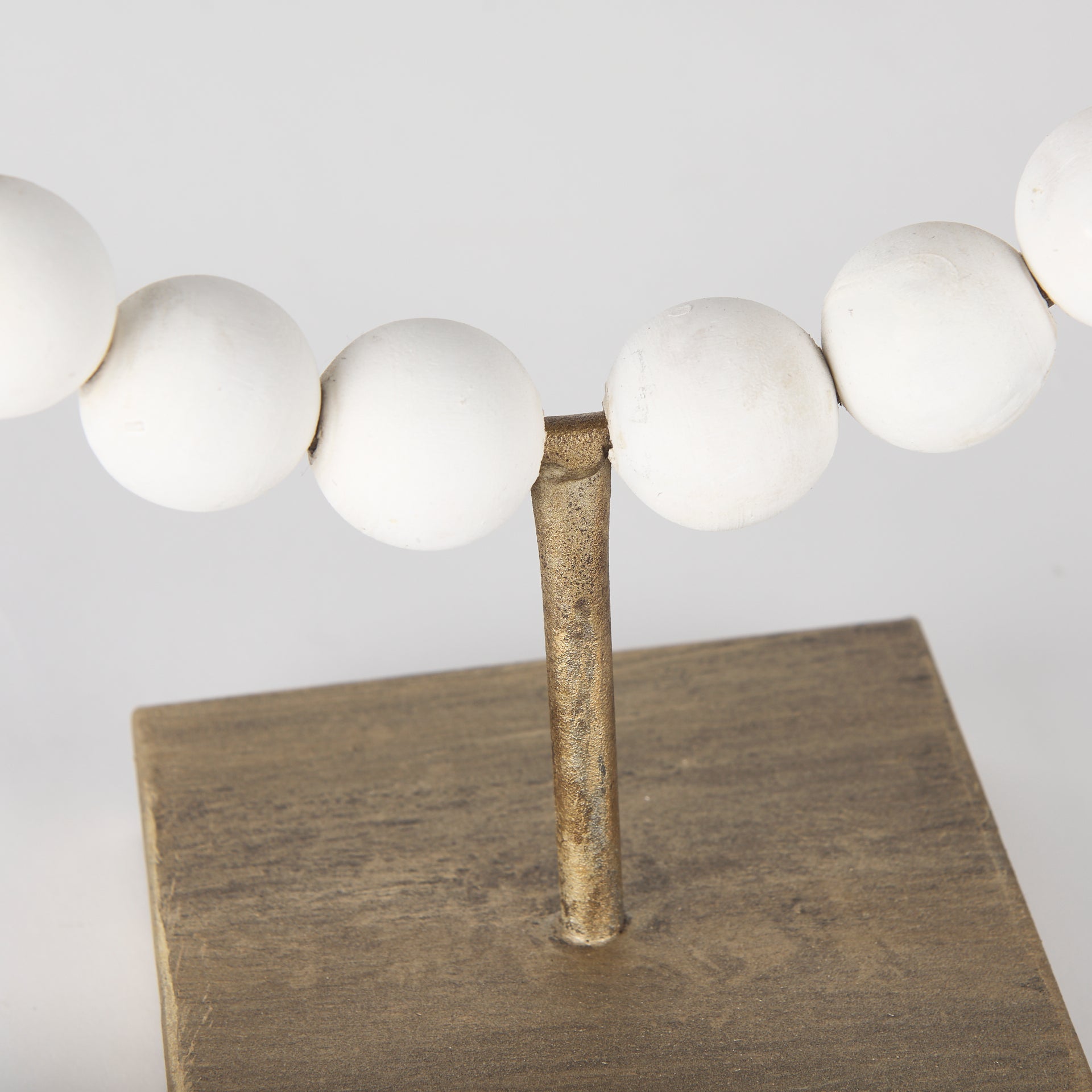 DecorWhite Beaded Broken Sphere - 2 Sizes - Dekor Butik
