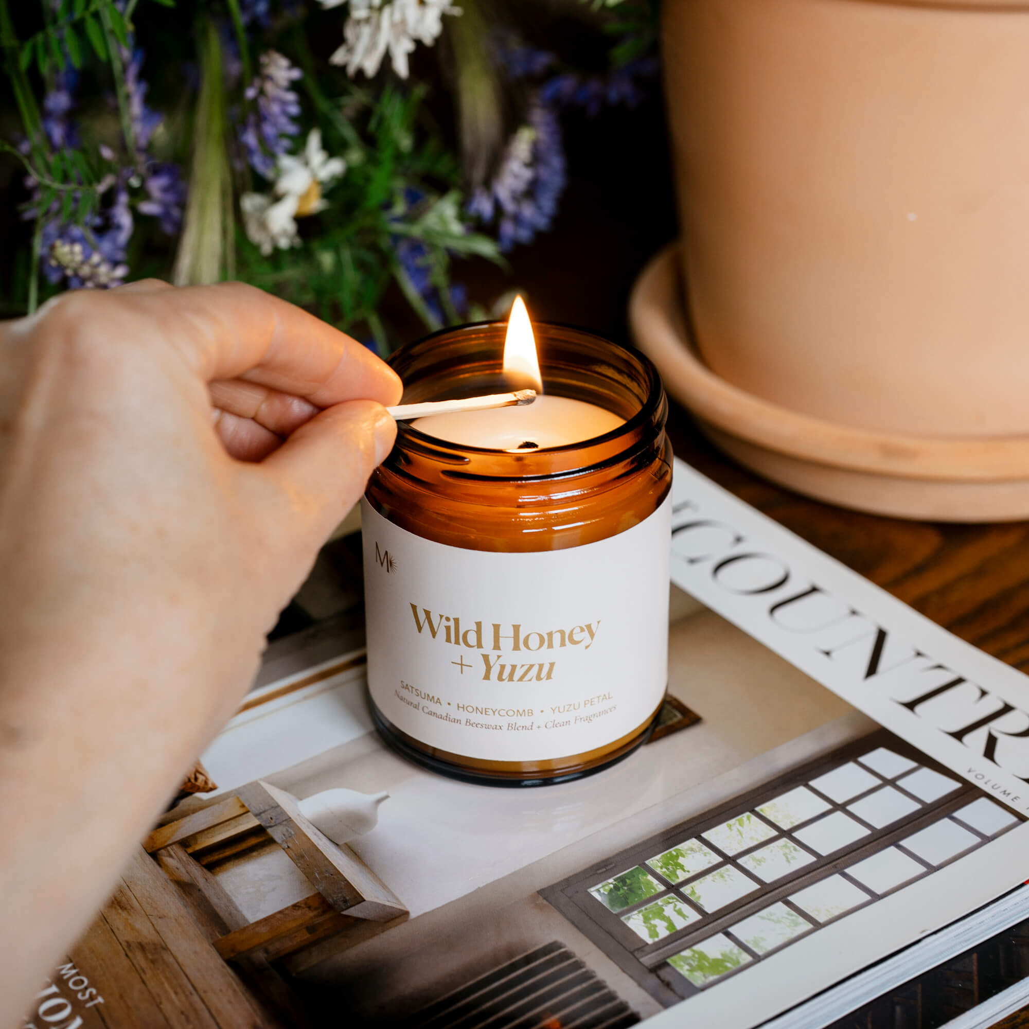 CandlesWild Honey + Yuzu Candle - Dekor Butik