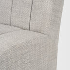 Wilkins Gray Performance Fabric Upholstered Dining Chair - Dekor Butik