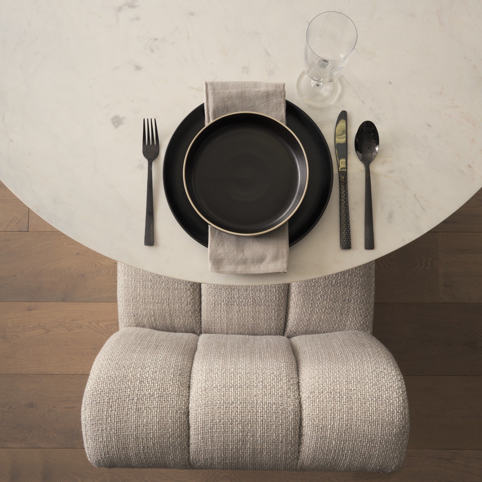 Wilkins Gray Performance Fabric Upholstered Dining Chair - Dekor Butik