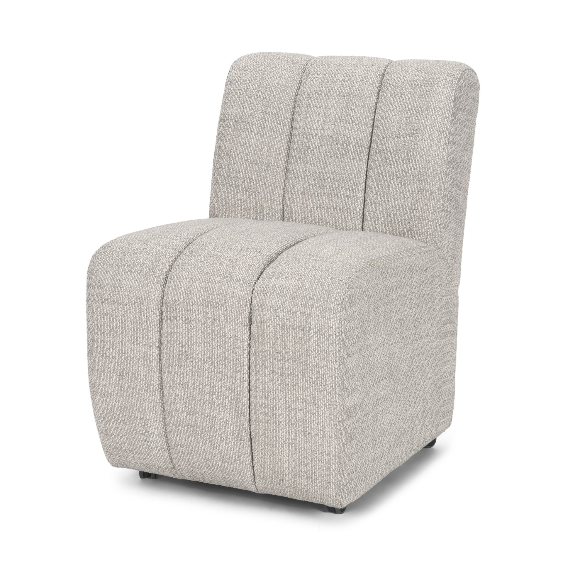 Wilkins Gray Performance Fabric Upholstered Dining Chair - Dekor Butik