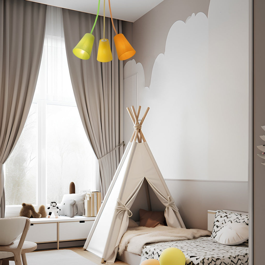 Ceiling Light FixturesWIRE Adjustable 3-Light Ceiling Lamp for Kids Room & Nursery - Dekor Butik