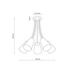 Ceiling Light FixturesWIRE Adjustable 5-Light Ceiling Lamp for Kids Room & Nursery - Dekor Butik