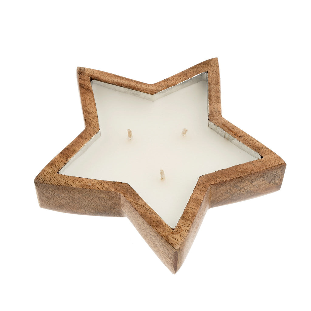 DecorWooden Star Candle - Dekor Butik