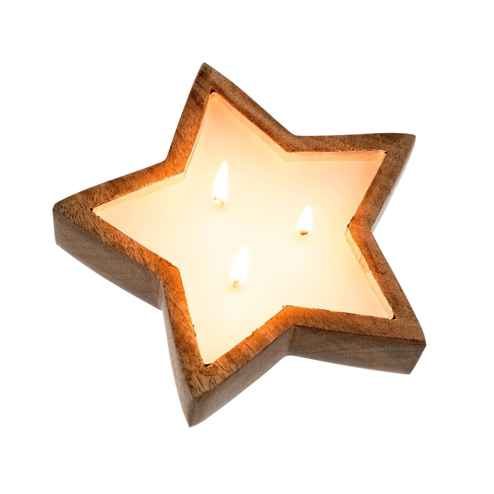 DecorWooden Star Candle - Dekor Butik
