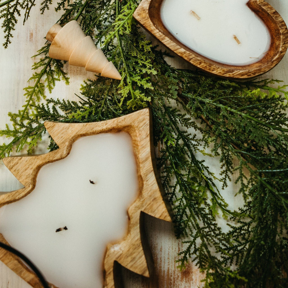 DecorWooden Tree Candle - Dekor Butik