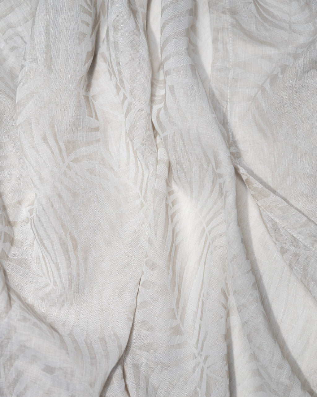CurtainsZacari Woven Leaf Design Textured Semi Sheer Curtain 80"x 95" - Dekor Butik