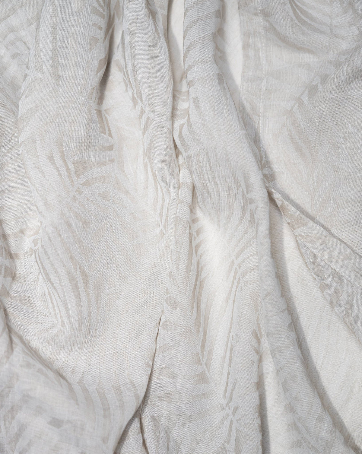CurtainsZacari Woven Leaf Design Textured Semi Sheer Curtain 80"x 95" - Dekor Butik