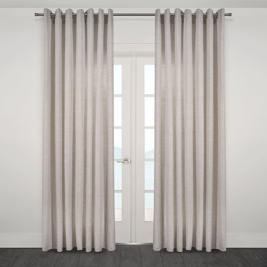 CurtainsZante Heavy Textured Semi Sheer Wide Width Curtain 108"x95" - Dekor Butik