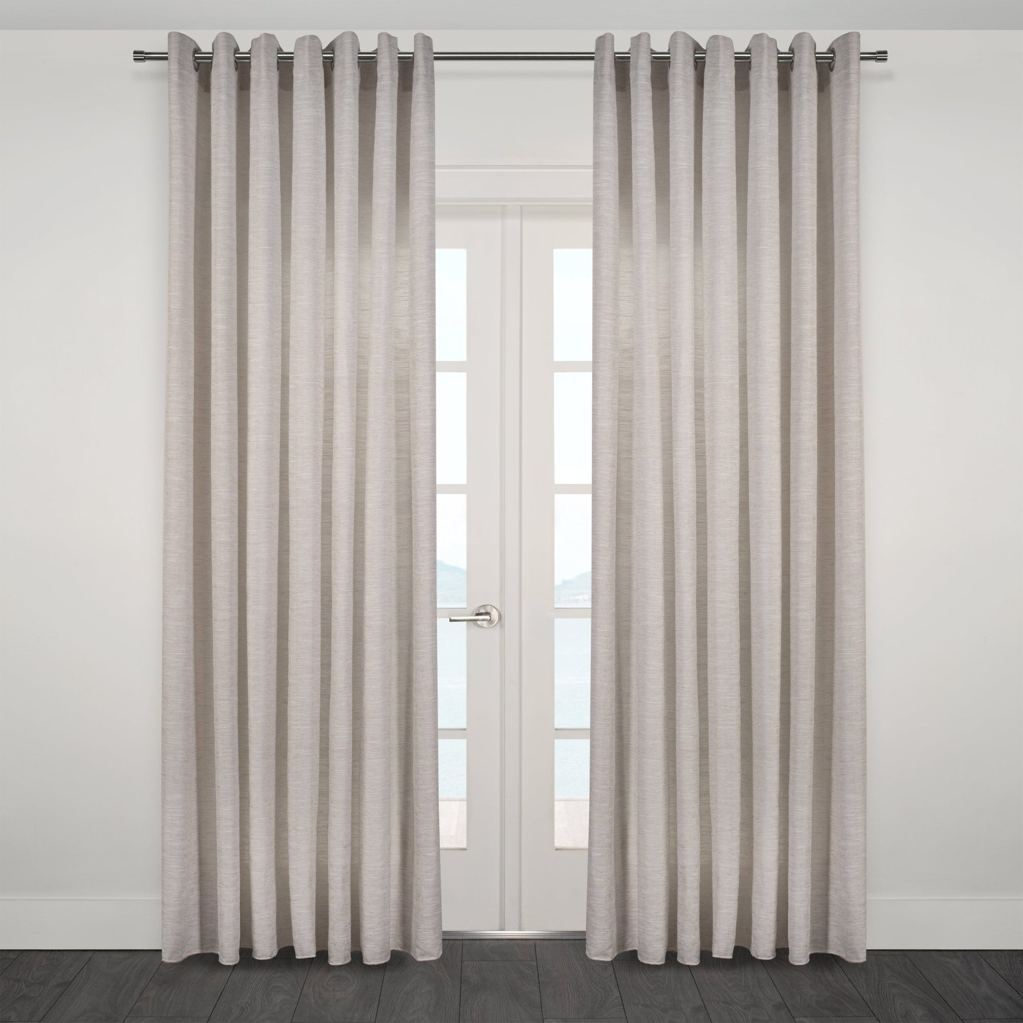 CurtainsZante Heavy Textured Semi Sheer Wide Width Curtain 108"x95" - Dekor Butik