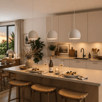 ZOE Mid - Century Modern Dome Pendant Light for Kitchen Island & Dining Table - Dekor Butik